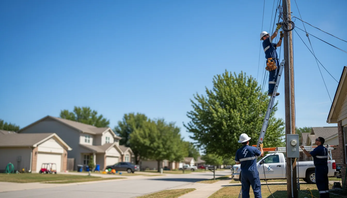 Residential electrician providing installation services in Harford, PA